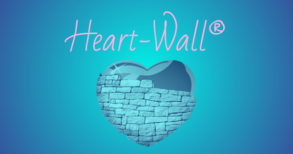 Image that shows a heart covered with a brick wall.